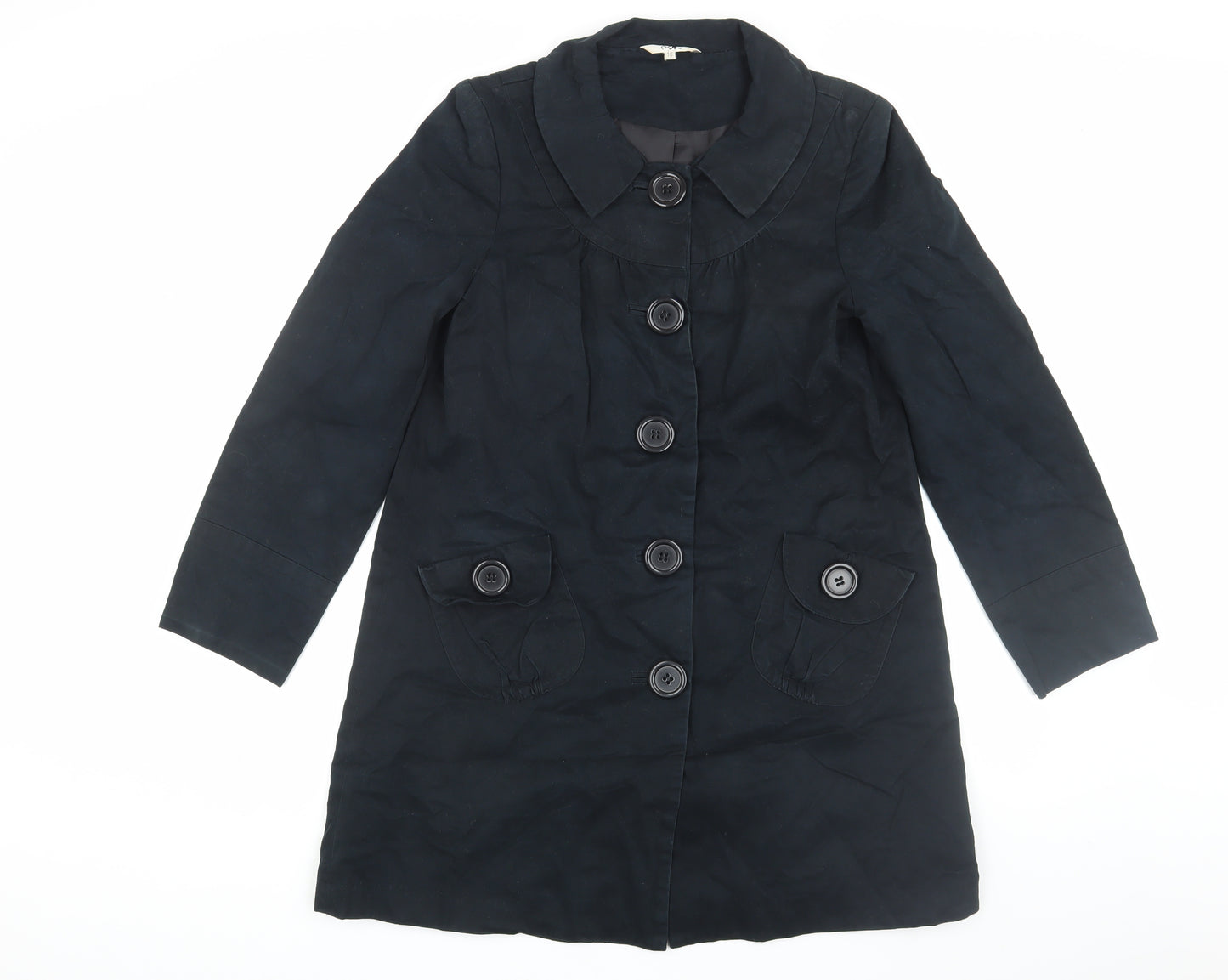 Marks and Spencer Women's Black Overcoat Size 10