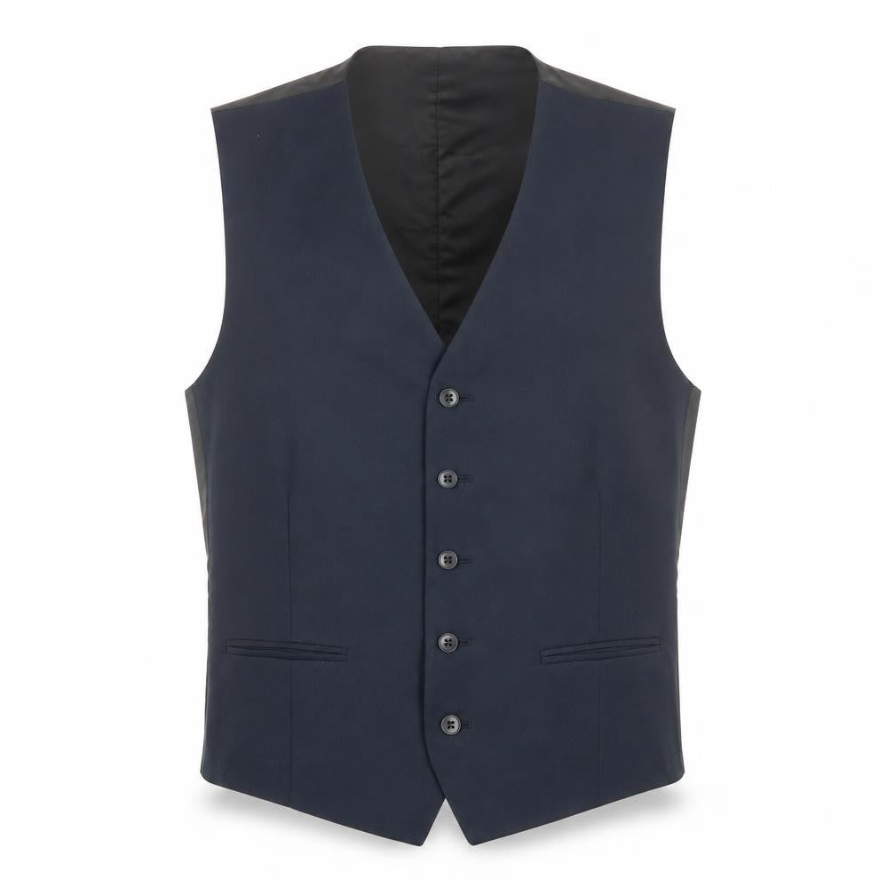Front view of Red Herring Men's Blue Suit Waistcoat, size 42, Regular