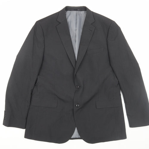 Marks and Spencer Men's Grey Suit Jacket 44 Regular
