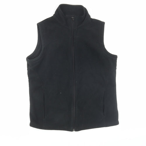 Marks & Spencer Women's Black Fleece Waistcoat, Size 12