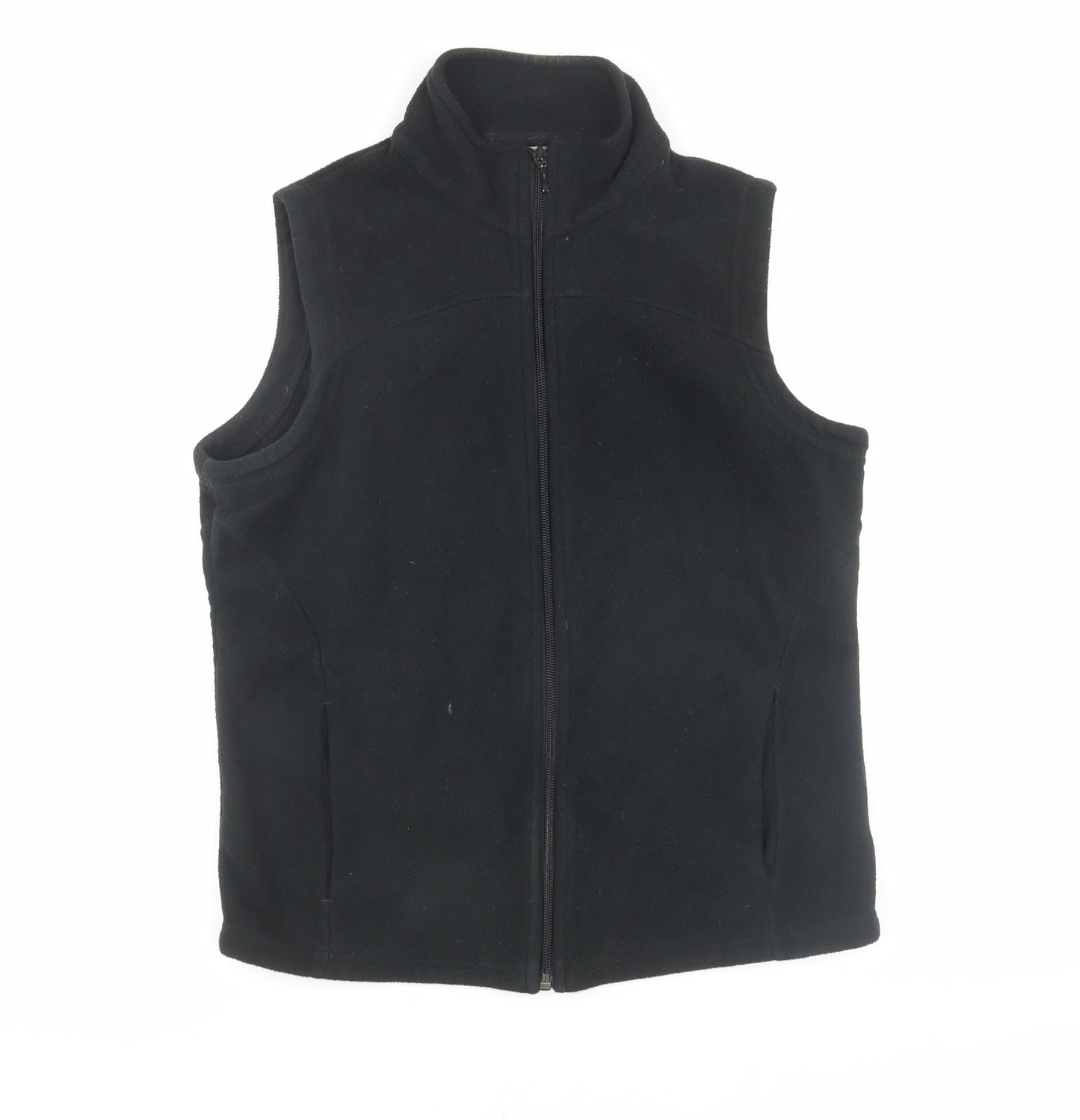 Marks & Spencer Women's Black Fleece Waistcoat, Size 12