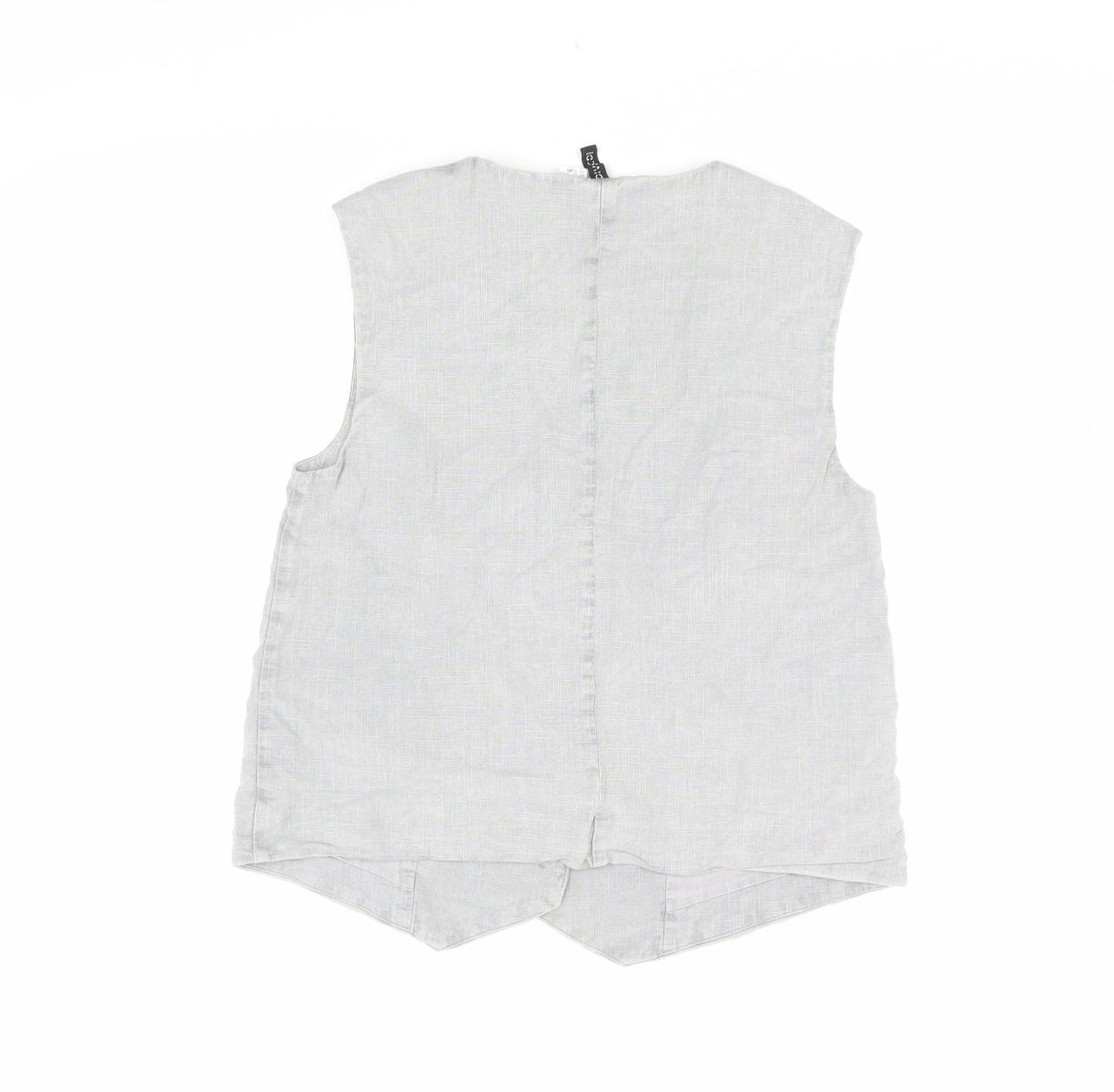 H&M Grey Viscose Linen Waistcoat Men's Small