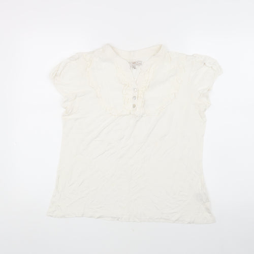 New York Laundry Women's White Blouse - Size 14