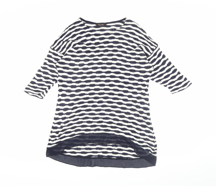 Phase Eight Women's Blue Striped Tunic, Size 8, Chic Casual Jumper