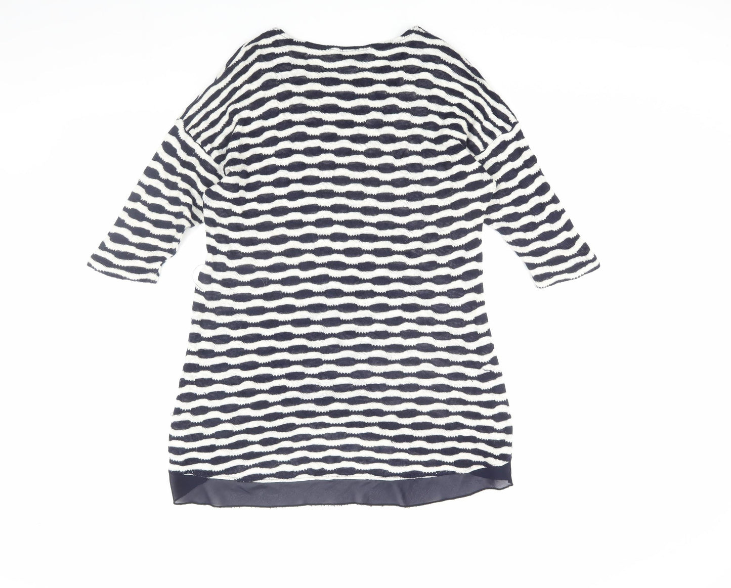 Phase Eight Women's Blue Striped Tunic, Size 8, Chic Casual Jumper