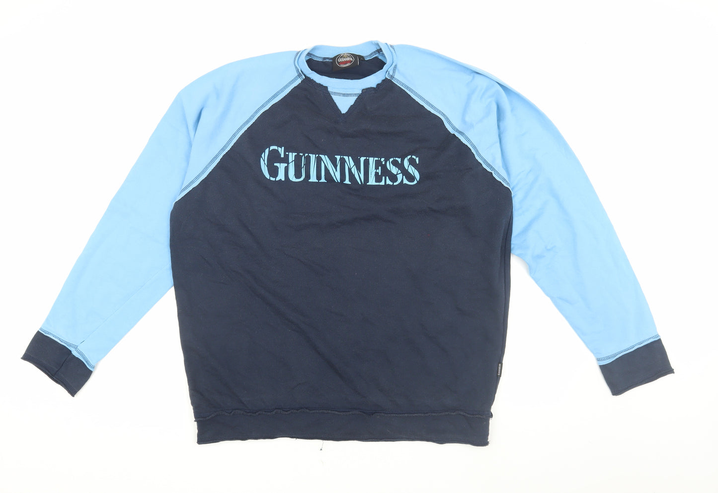 Guinness Men's Blue Logo Pullover Sweatshirt L