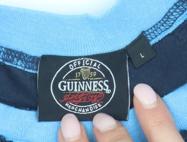 Guinness Men's Blue Logo Pullover Sweatshirt L