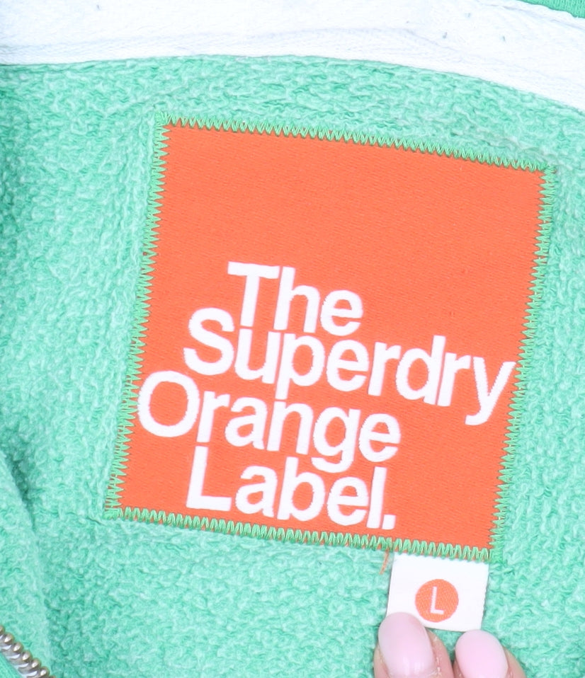 Superdry Men’s Green Full Zip Hoodie L