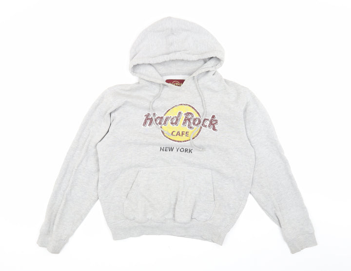 Hard Rock Cafe Grey Hoodie Unisex M Pullover Music Style