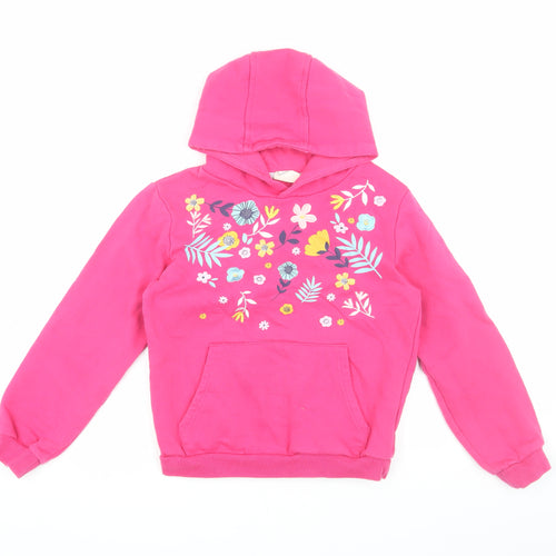 Mountain Warehouse Pink Girls Floral Hoodie 11-12Y
