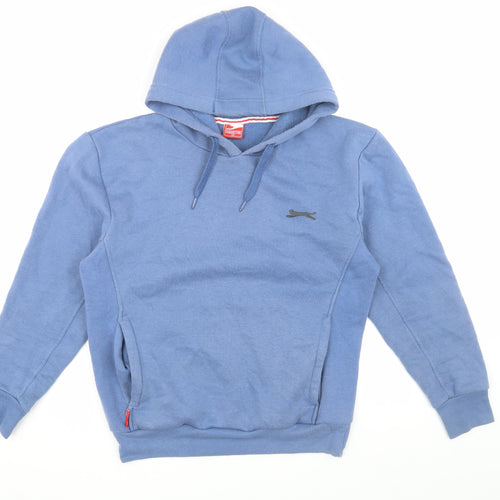 Slazenger Men's Blue Hoodie XS Pullover, Hooded, Logo