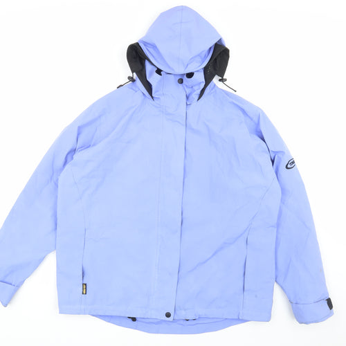 Gore-Tex Blue Casual Hooded Jacket L Unisex