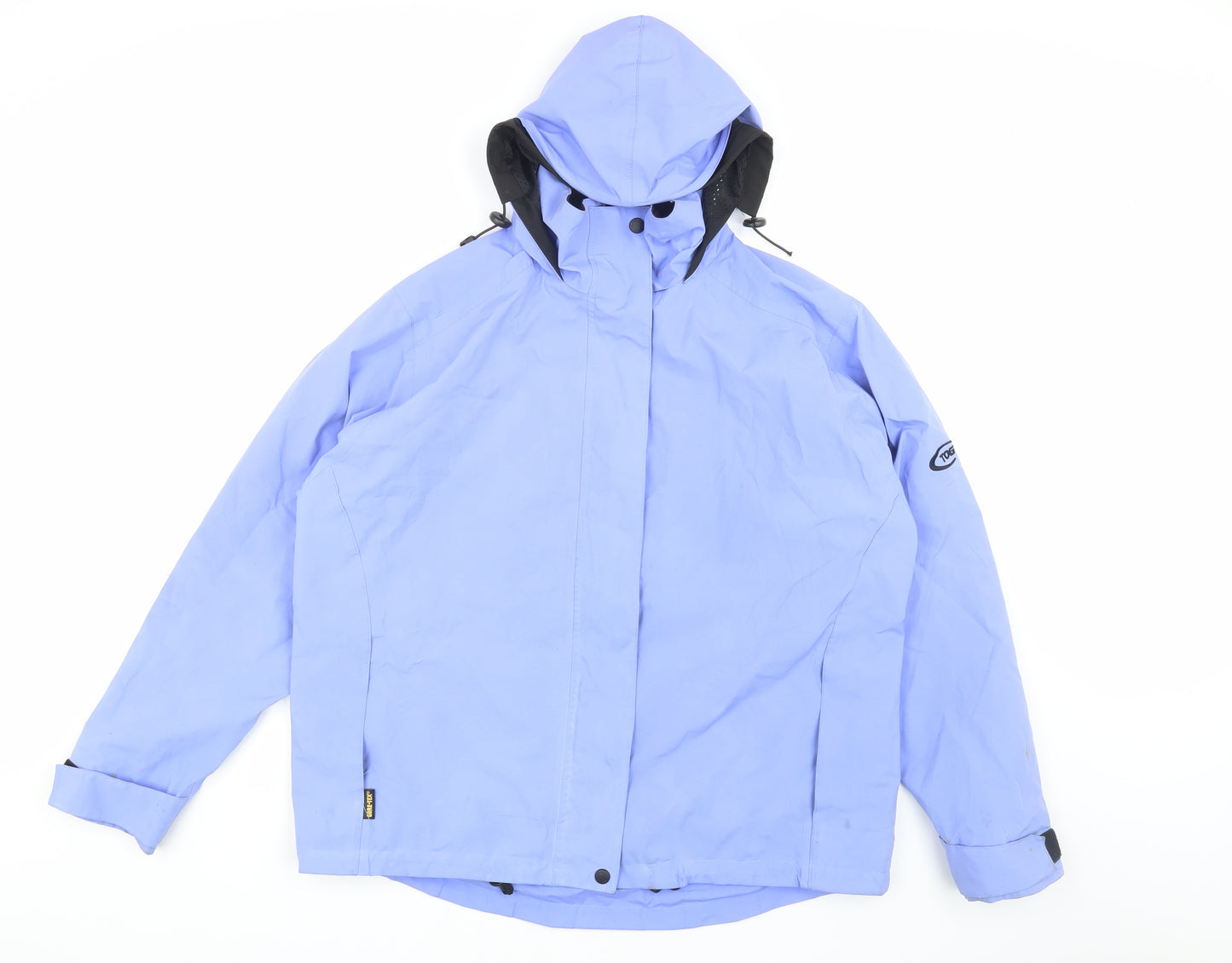 Gore-Tex Blue Casual Hooded Jacket L Unisex
