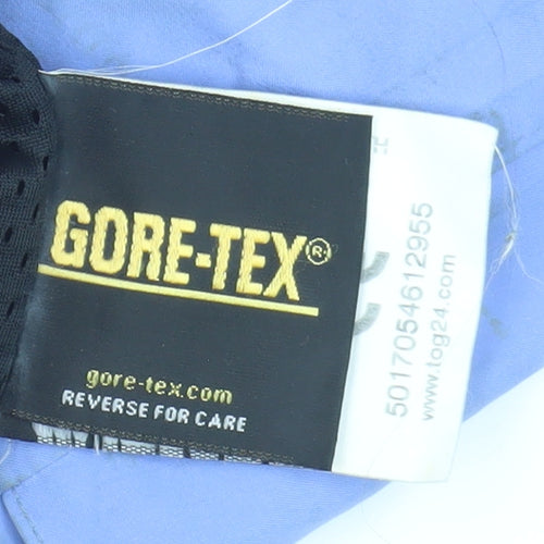 Gore-Tex Blue Casual Hooded Jacket L Unisex