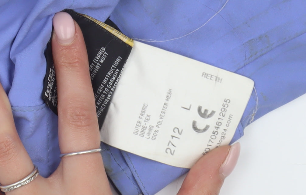 Gore-Tex Blue Casual Hooded Jacket L Unisex