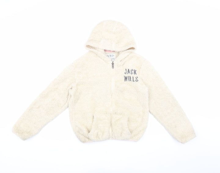 Jack Wills Girls Beige Hooded Puffer Jacket 12-13Y