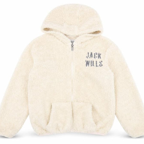 Jack Wills Girls Beige Hooded Puffer Jacket 12-13Y