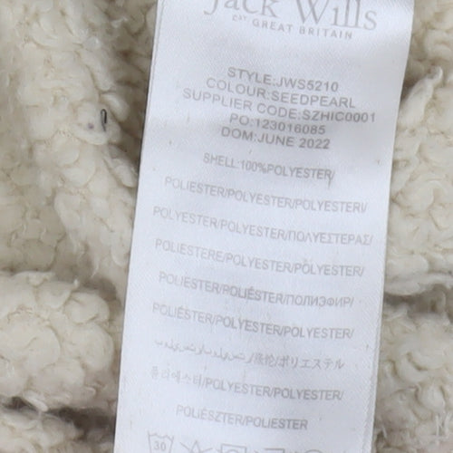 Jack Wills Girls Beige Hooded Puffer Jacket 12-13Y