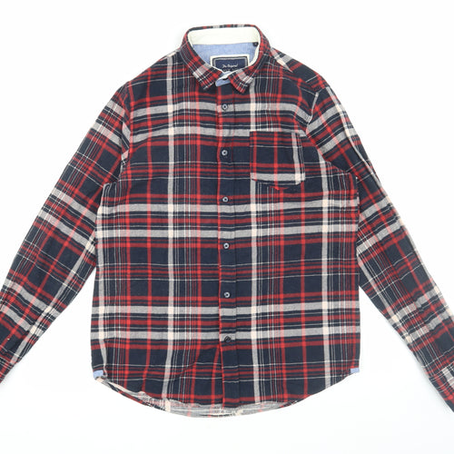 Brave Soul Men's Multicolour Flannel Plaid Shirt S