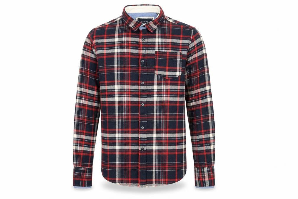 Brave Soul Men's Multicolour Flannel Plaid Shirt S