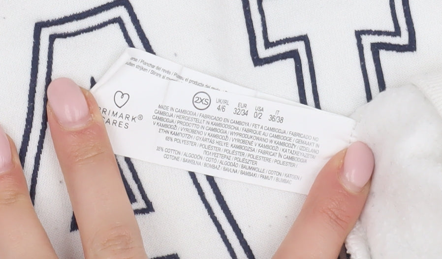 Yale University White 2XS Unisex Sweatshirt