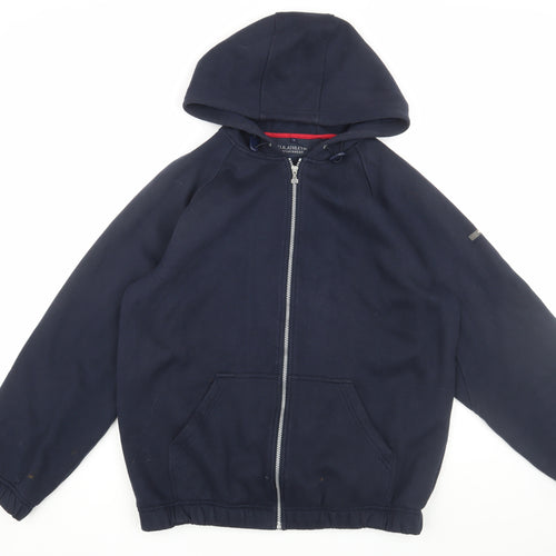 U.S. Athletic Men's Blue Full Zip Hoodie - M