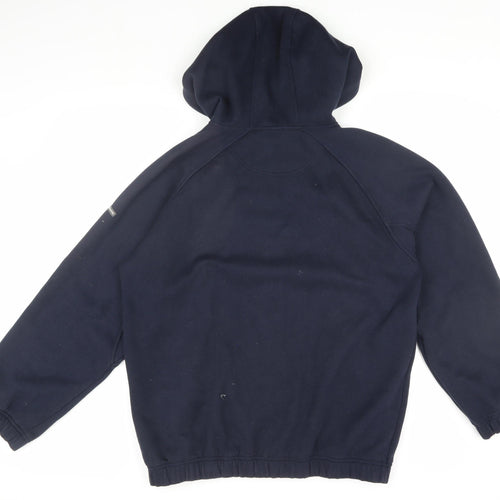 U.S. Athletic Men's Blue Full Zip Hoodie - M