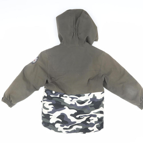 Surfanic Boys Army Camouflage Parka 8 Years Waterproof Hooded