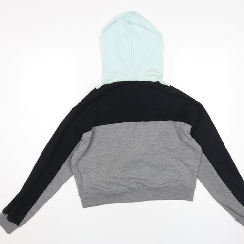 Victoria's Secret Pink Hoodie, Women, Grey/Black, S, Full Zip
