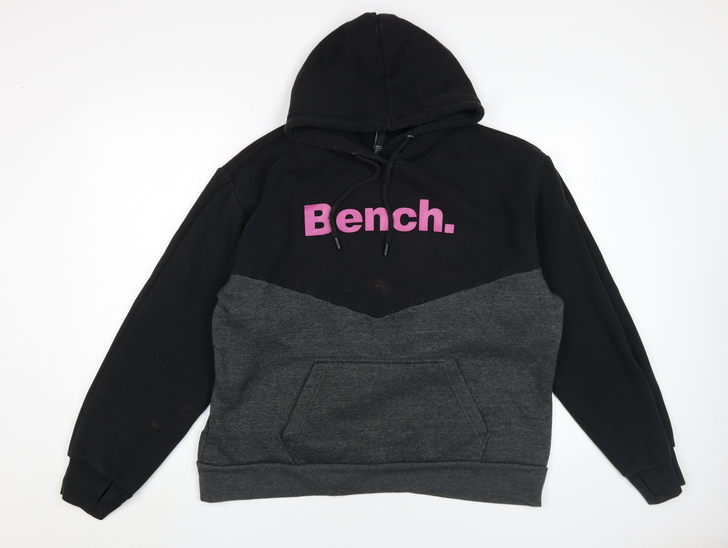 Bench Men's Black Pullover Hoodie 3XL with Logo