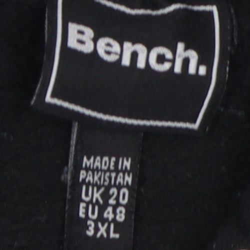Bench Men's Black Pullover Hoodie 3XL with Logo