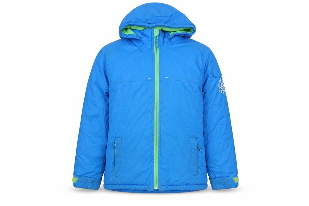 Oxylane Boys Blue Ski Jacket 10 Years, Winter Skiing Hooded Coat