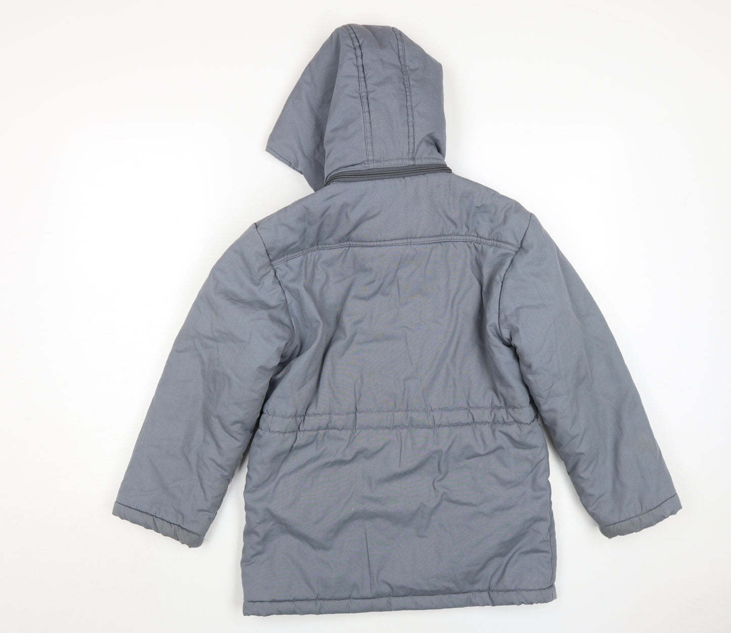 C&A Boys Grey Hooded Puffer Jacket Age 9-10 Autumn Winter
