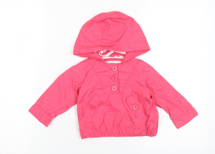 Gap Unisex Baby Toddler Pink Rain Coat 12-18 Months