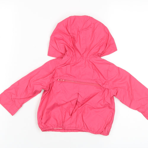 Gap Unisex Baby Toddler Pink Rain Coat 12-18 Months