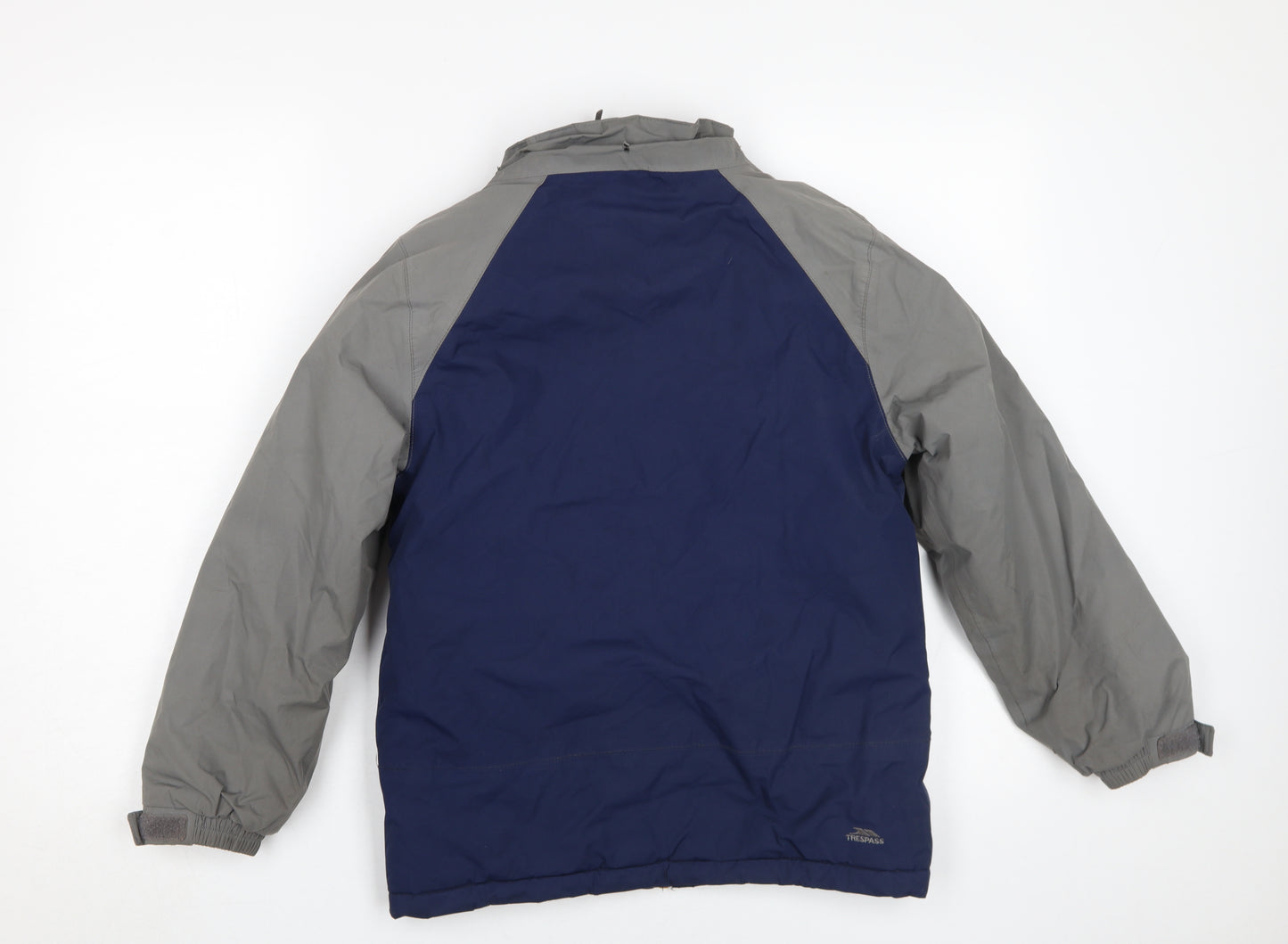 Trespass Boys Blue Rain Coat, 9-10Y Waterproof Jacket