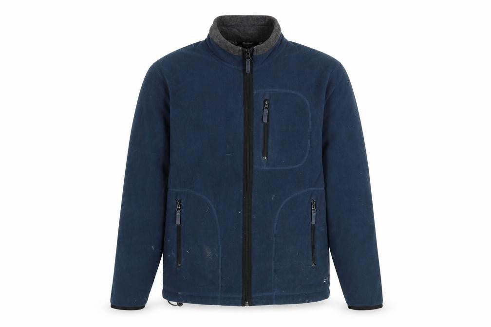 Front view of Peter Storm Men's Blue Fleece Jacket XS Casual