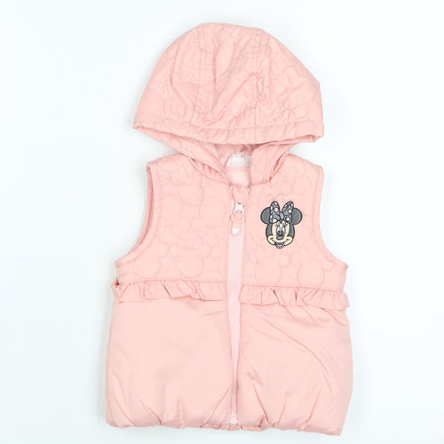 Disney Minnie Mouse Baby Pink Hooded Jacket 3-6 Months