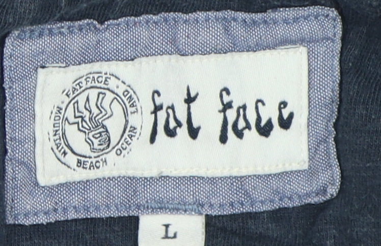 Fat Face Men's Blue Polo Shirt, Size L, Short Sleeve