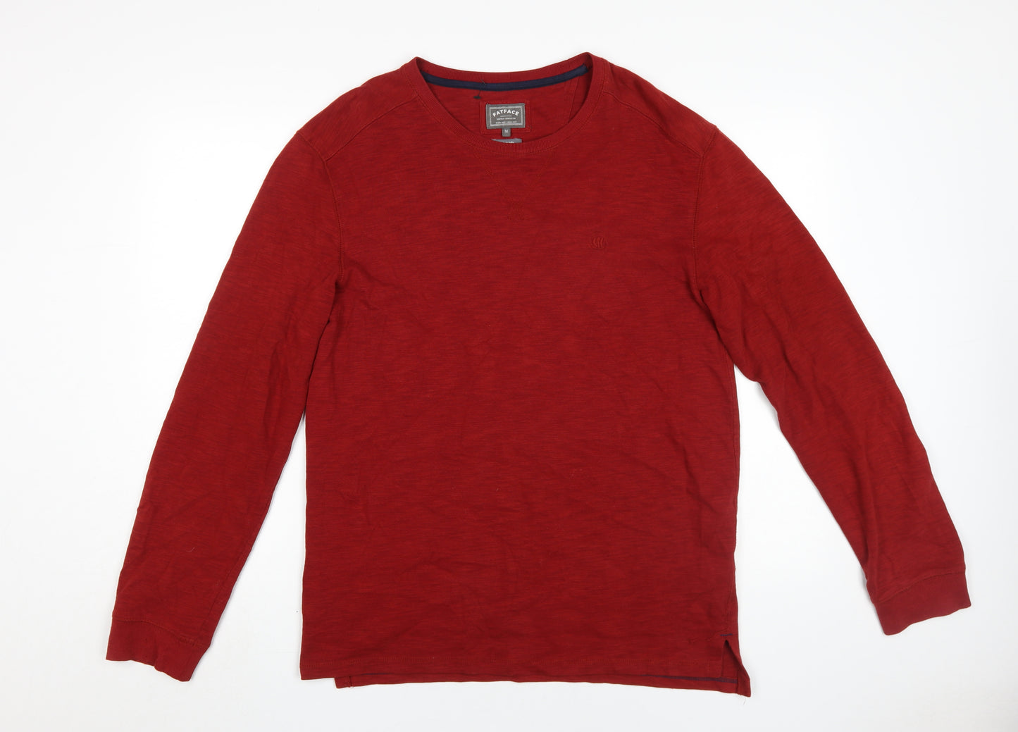 FatFace Men's Red Long Sleeve Crew Neck T-Shirt, Medium