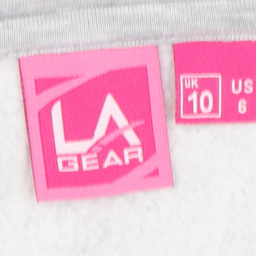 LA Gear Women's Grey Pullover Hoodie Size 10
