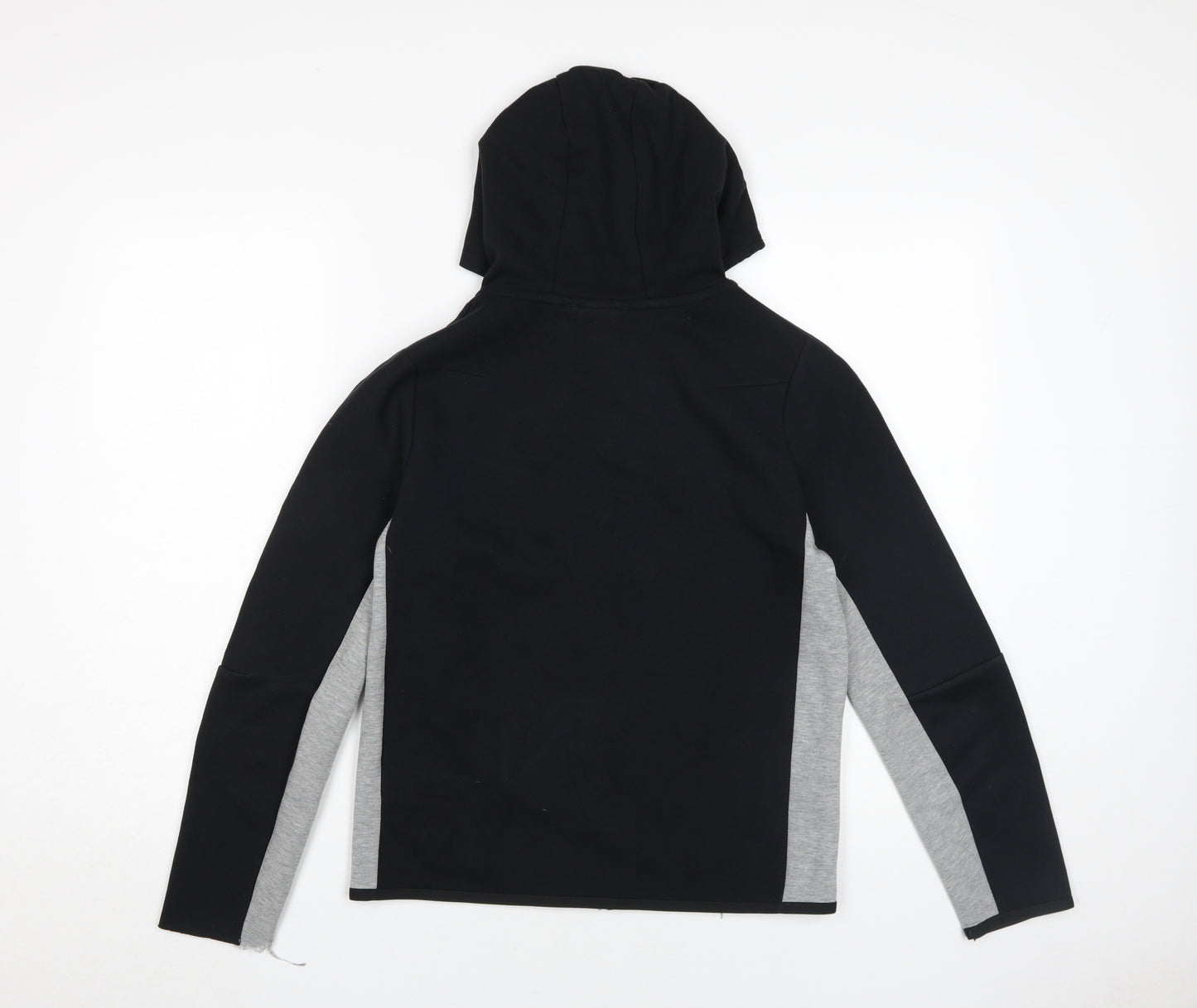 Nike Boys Black Grey Full Zip Hoodie Size L
