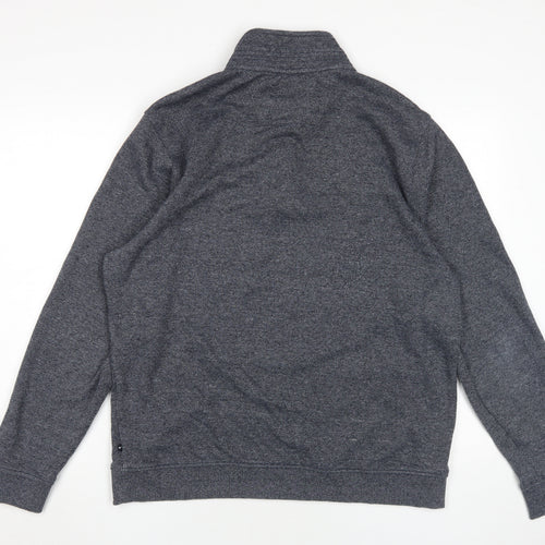 Maine New England Men's Grey Henley Jumper L