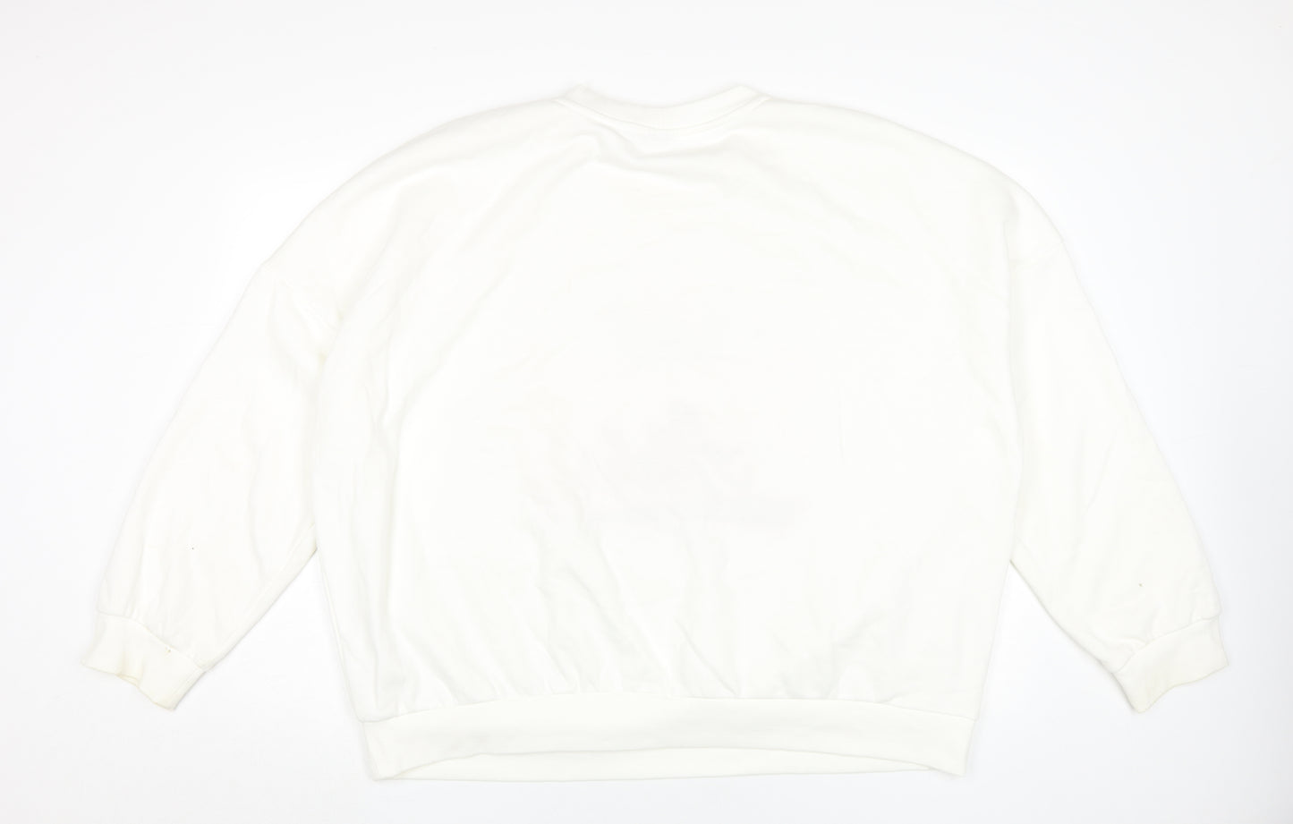Disney Women’s White XL Stitch Graphic Pullover Sweatshirt