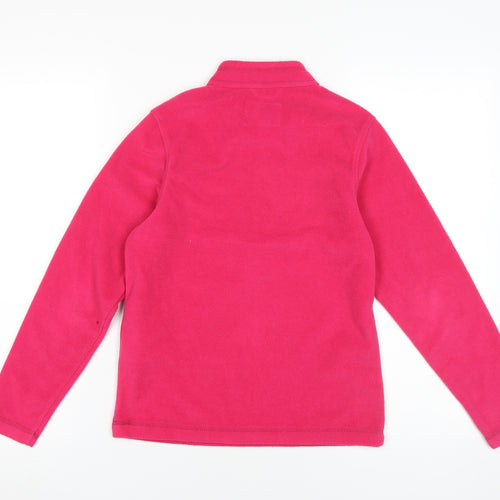 Regatta Girls Pink Fleece Sweatshirt 11-12 Years 1/4 Zip