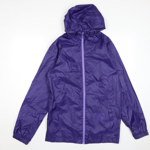 Regatta Women's Purple S Hooded Windbreaker Jacket