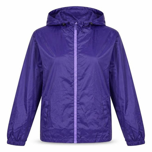 Regatta Women's Purple S Hooded Windbreaker Jacket
