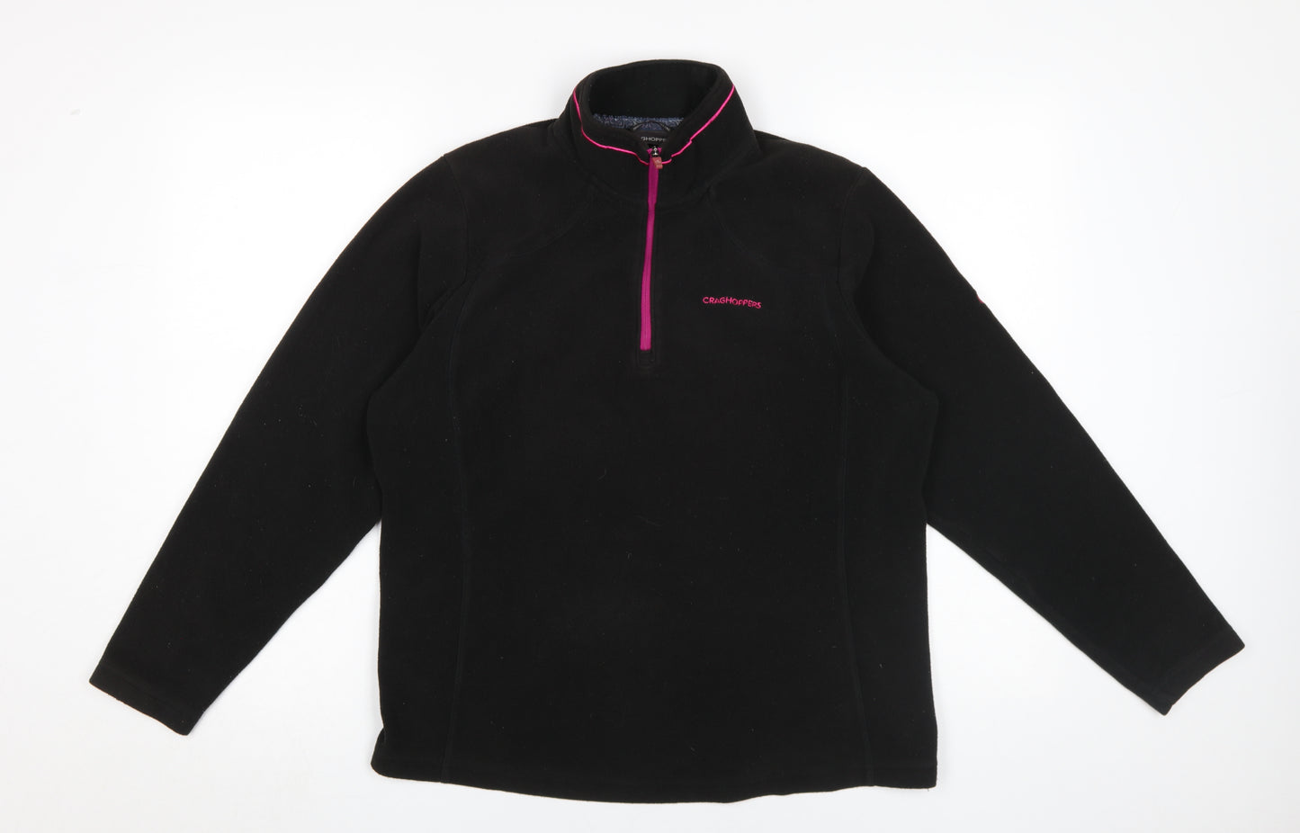 Craghoppers Women's Black Fleece Sweatshirt Size 16