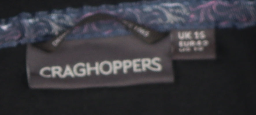 Craghoppers Women's Black Fleece Sweatshirt Size 16