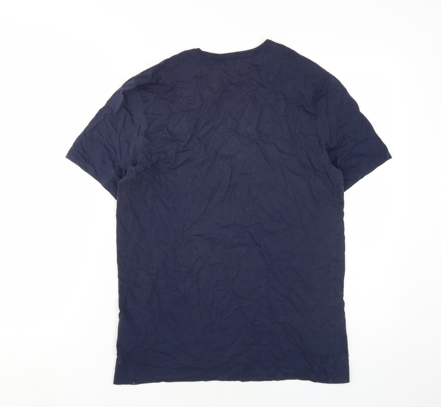 Hugo Boss Men's Blue Medium Crew Neck T-Shirt